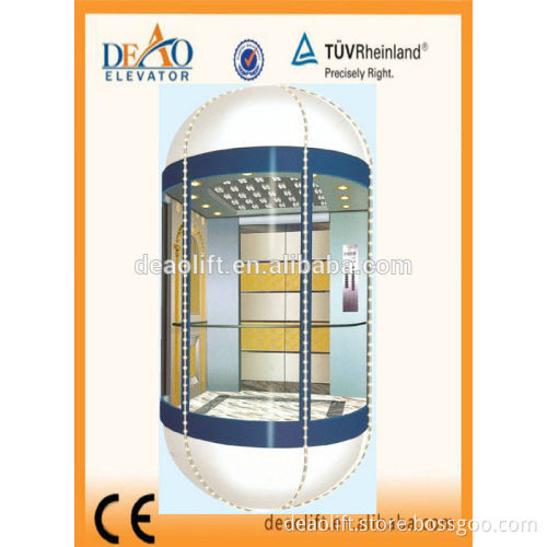 Residential Glass Elevator VVVF Drive